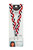 Pom Lanyard - Black/Red/White