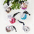 Round Ornament Scrunchie - Black + White Stripe