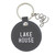 Face to Face Leather Key Tag - Lake House