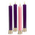 12" Polar Advent Candle Set - Purple/Pink