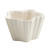 White Crimped Ceramic Bowls - Set of 3