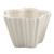 White Crimped Ceramic Bowls - Set of 3