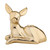 Golden Fawn Candle Holder