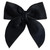 Velvet Wine Bottle Bow - Black