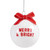 Face to Face Ornament Set - Merry + Tree - Set of 2