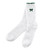 Cozy Socks in Ornament - White with Green Bow/Trim
