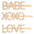 Crystal Hair Pins - Babe, XOXO, Love