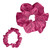 Satin Scrunchie - Hot Pink - Set of 2