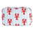 Quilted Cosmetic Bag - Blue Stripes + Lobsters