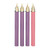 Will & Baumer Advent Tube Candle Set - Purple/Rose