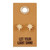 Leather Tag Earrings - Star