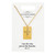 Square Pendant Necklace - Jesus is the Vine - Gold