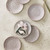 Lilac Stamped Appetizer Plates - Set of 4