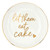 Ceramic Dessert Plates - Let Them Eat Cake - Set of 4