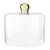 Glass Dessert Trays + Cloche - Gold Knob