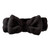 Plush Bow Spa Headband - Black