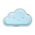 Little Cloud Die Cut Appetizer Plates