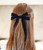 Velvet Hair Bows - Black/White