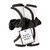Plush Face Cloth Set - White with Black Trim