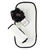 Plush Face Cloth Set - White with Black Trim