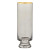 Gold Rimmed Glass - Grey - Champagne