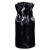 Cinched Ceramic Vase - Glossy Black