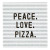 Cocktail Napkins - Peace. Love. Pizza.