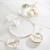 Gold Bow Appetizer Plates - Set of 4