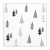 Ceramic Napkin Tray + Napkins - White - Trees