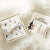 Ceramic Napkin Tray + Napkins - White - Trees