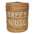 Face to Face Jute Basket - Happy House