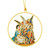 Adoring Angels Nativity Brass Ornament - 12/pk