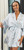 Ruffled Satin Robe - Spa Blue + White Bows