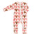 Cozy Romper with Ruffles - Hearts