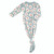 Knotted Gown - Daisy 0-3 mo