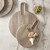 Medium Round Board With Cut Out Handle - Grey Finish