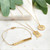 Bar Bracelet - Jesus is the Vine - Gold