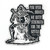 Armored in Strength Enamel Pin- 12/pk