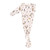 Knotted Gown - Pink Woodland 0-3mo