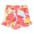 Two-Piece Short Sleeve + Shorts Ruffle Set - Rose Floral