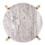 Beige Marble Board on Wood Stand