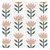 Ceramic Napkin Tray + Napkins - Flowers
