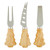 Tree Handle Cheese Knives - Set of 3