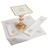 Embroidered Chi Rho lace Trim Altar Linen Gift Set