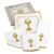 Embroidered Chalice and Host Lace Trim Altar Linen Gift Set