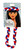 PomBraid Headband - Red/Royal/White