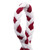 POM BRAID: BURGUNDY/WHITE