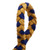 PomBraid Headband - Navy/Old Gold