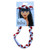 PomBraid Headband - Crimson/Perla/White