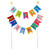 Thimblepress x Slant Garland Cake Topper - Happy Birthday Multi